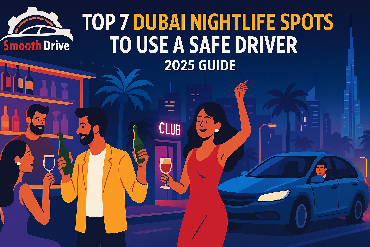 Top 7 Dubai Nightlife Spots to Use a Safe Driver | 2025 Guide